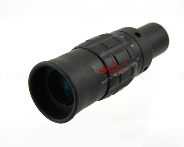 New 1.5-5X Monocular Magnifier w Flip to Side QD Mount
